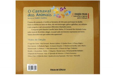 Coleção Concertos e Órepas para Crianças - O Carnaval dos Animais em  Promoção na Americanas