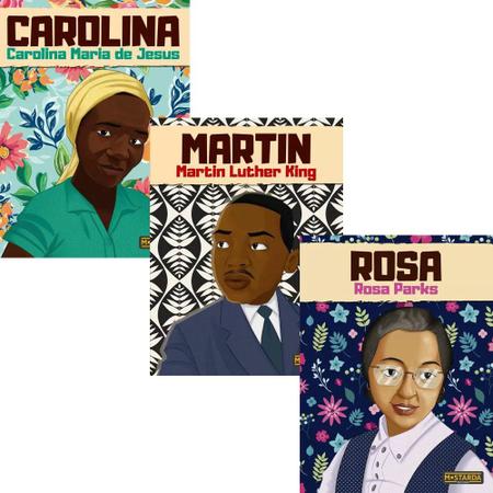 Imagem de Coleção Cultura Afro (Carolina Maria De Jesus + Martin Luther King + Rosa Parks) - Kit de Livros