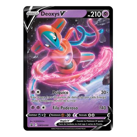 Cartas Pokémon Box Coleção de Batalha Deoxys VMax e VAstro - Copag - Deck  de Cartas - Magazine Luiza