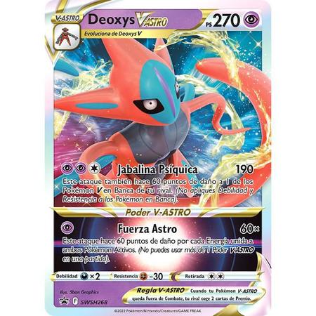 Carta Deoxys V-astro Ultra Rara Promo Coleçao de Batalha-Pokemon TCG