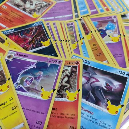 Coleção de cartas Pokémon Lendários com 15 cartas Originais COPAG