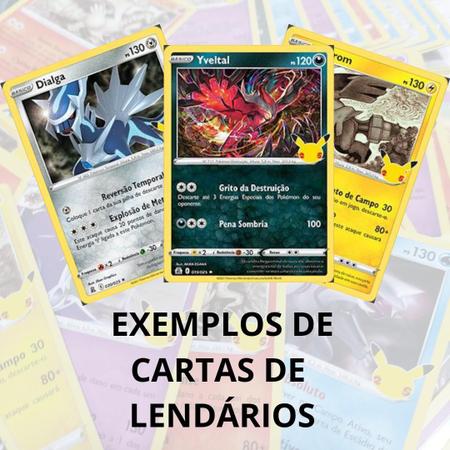 Coleção de cartas Pokémon Lendários com 20 cartas Originais COPAG -  Pokeloja - Deck de Cartas - Magazine Luiza