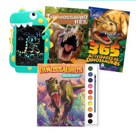 Livro Dinossauros Com Modelo para Montar Livro Educativo Infantil