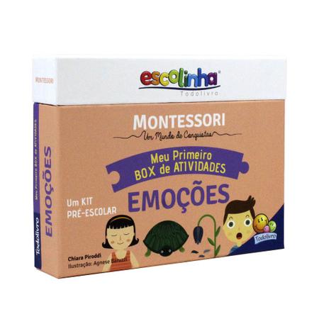 Imagem de Coleção Sentimentos e Emoções + Escolinha Montessori Box Atividades Emoções