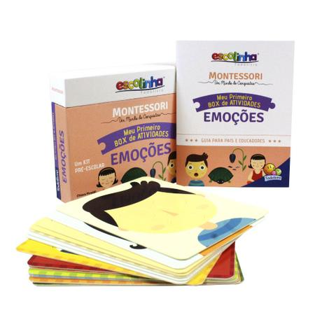 Imagem de Coleção Sentimentos e Emoções + Escolinha Montessori Box Atividades Emoções
