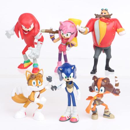 Kit 6 Bonecos - Sonic e sua turma