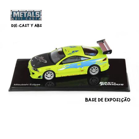 Imagem de Coleção Velozes e Furiosos, Carros Metálicos Diecast, 1995 Mitsubishi Eclipse Brian, edição 4