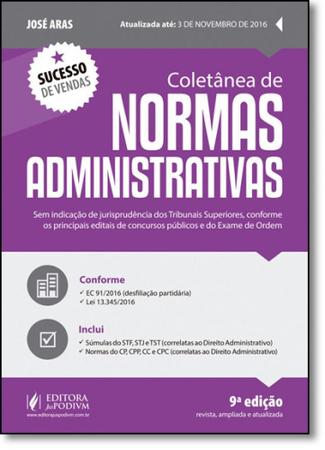 Imagem de Coletânea de Normas Administrativas - JUSPODIVM