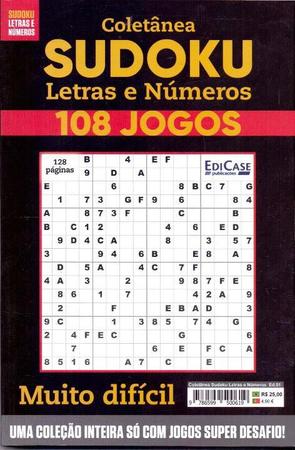 Sudoku Letras e Números 27 Jogos Edição 01 - Edi Case - Editora