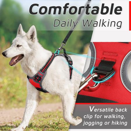 Imagem de Colete Dog Harness Eagloo No Pull Service para cães grandes