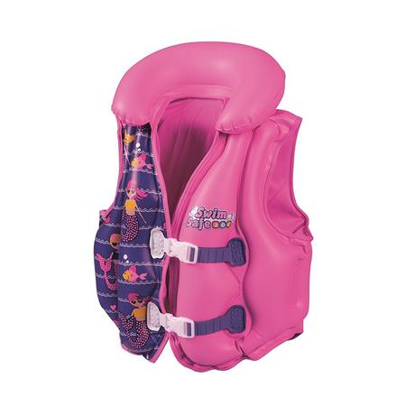 Imagem de Colete Inflável Infantil Amigos Aquáticos Deluxe Rosa - BST-125 - 32156 - Bestway