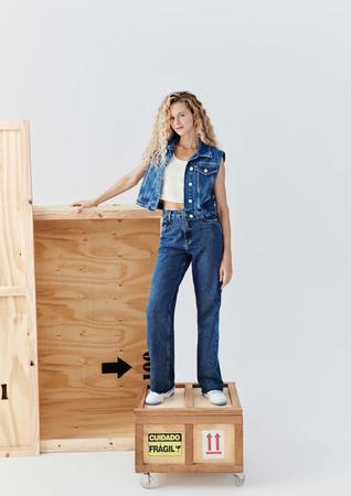 Colete jeans hering feminino sales