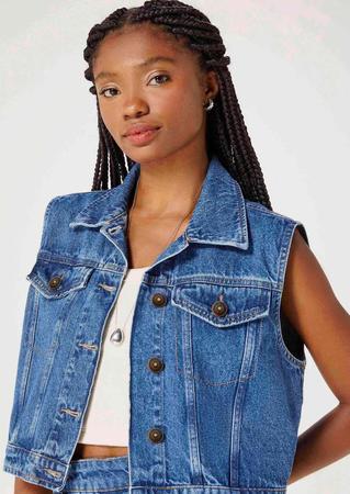 Colete Jeans Feminino Hering Colete Feminino Magazine Luiza