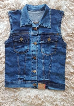 colete jeans infantil masculino com elastano Tam 10 jr kids