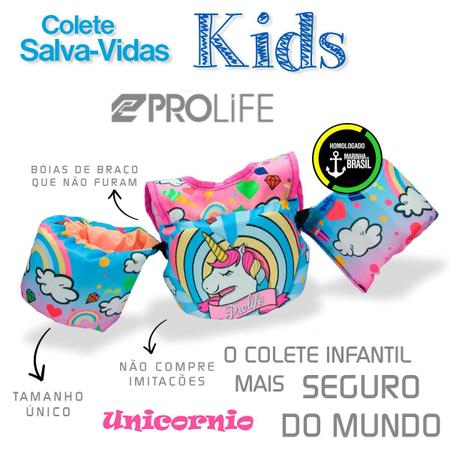 Imagem de Colete Salva-Vidas Boia Infantil Homologado ProLife CK01