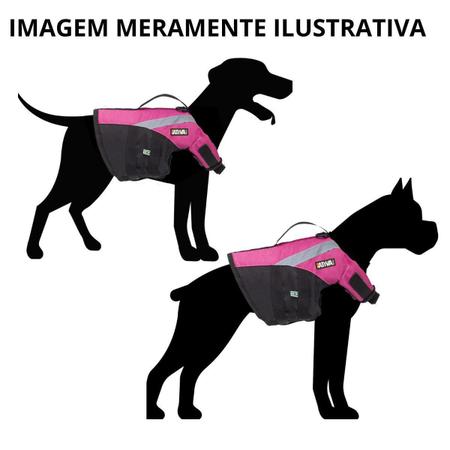 Imagem de Colete Salva Vidas Cães Ativa Pet Aventura Tamanho P- Azul