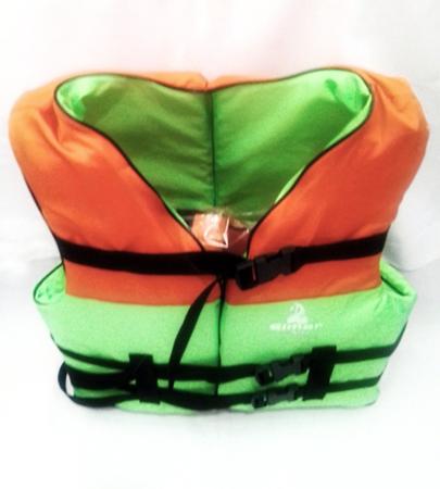 Imagem de Colete salva vidas esportivo cor verde com flutuação até 80 kg