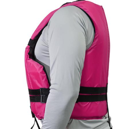 Imagem de Colete Salva Vidas Rosa Água Rio Mar Pescador Lazer 20kg