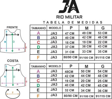 Imagem de Colete Tático Modular JA3 + 9 Peças Preto