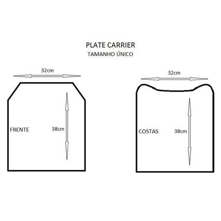 Imagem de Colete Tático Modular Plate Carrier + 4 Acessórios
