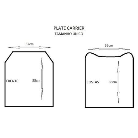 Imagem de Colete Tático Modular Plate Carrier + 8 Acessórios Tan