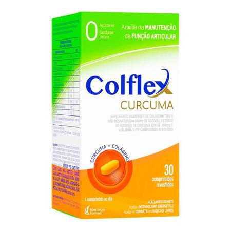 Imagem de Colflex curcuma com 30 comprimidos