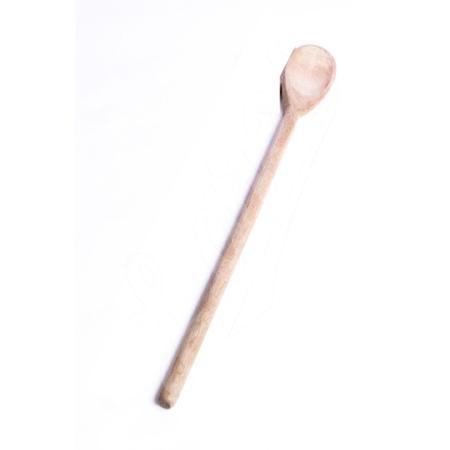 Imagem de Colher de pau de madeira oval 60cm para cozinha