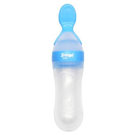 Imagem de Colher Dosadora Mamadeira Leite Papinha Bebê BPA Free Atóxica Silicone 90ml - Zoop