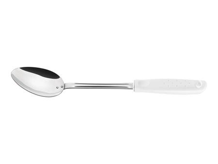 Colher para arroz utilita branco lamina de aco inox e cabo de polipropileno tramontina Imagem de Colher para arroz utilita branco lamina de aco inox e cabo de polipropileno tramontina