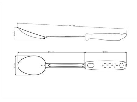 Colher para arroz utilita branco lamina de aco inox e cabo de polipropileno tramontina Imagem de Colher para arroz utilita branco lamina de aco inox e cabo de polipropileno tramontina