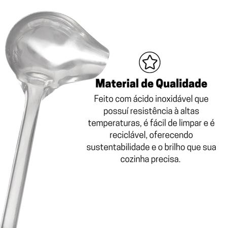 Imagem de Colher para Molhos e Caldos Inox Linha Luxo 28cm