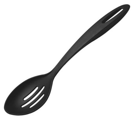 Colher para Servir Perfurada Ability em Nylon Preto - Tramontina Imagem de Colher para Servir Perfurada Ability em Nylon Preto - Tramontina