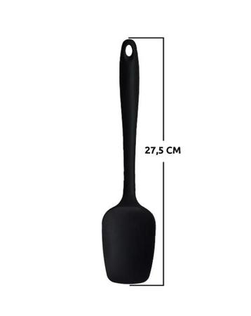 Imagem de Colher Preta de Silicone Grande  27cm