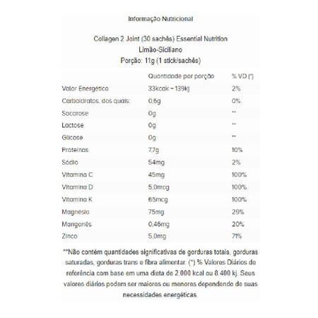 Imagem de Collagen 2 Joint Articulações 10g 30 Unidades 330g Essential