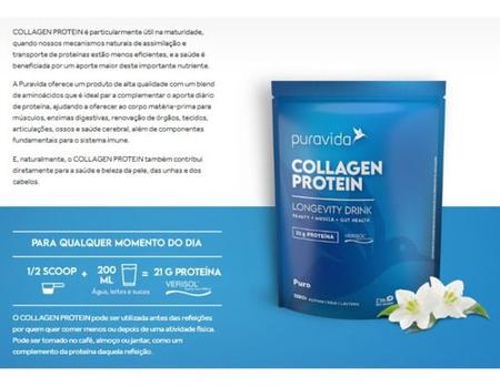 Collagen Protein Puro 450g Puravida Imagem de Collagen Protein Puro 450g Puravida