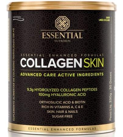Imagem de Collagen skin lata 300g/30ds essential colágeno hidrolisado ácido hialurônico