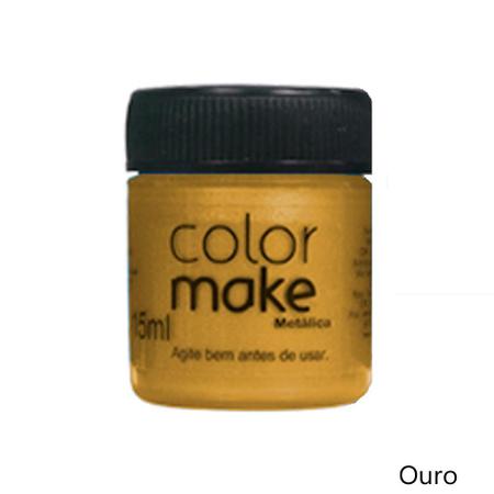 Imagem de Color Make Facial Líquida 15ml Metálica Ouro