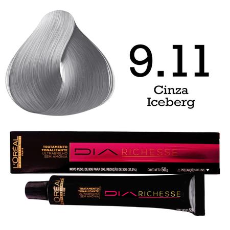 Para as loiras: L'oreal Richesse 9.11- Cinza Iceberg