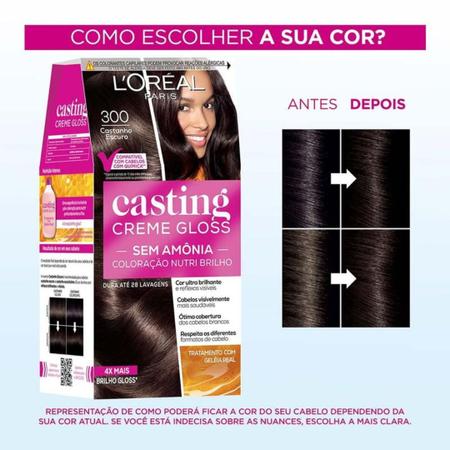 Imagem de Coloração Casting Creme Gloss L'Oréal Paris - 300 Castanho Escuro