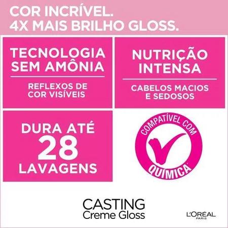 Imagem de Coloração Casting Creme Gloss L'Oréal Paris - 415 Chocolate Glacê