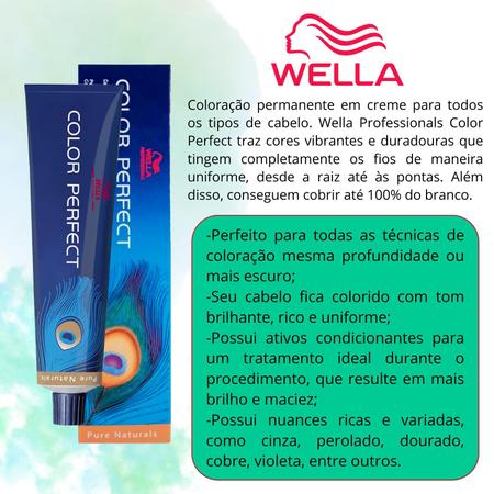 Imagem de Coloração Color Perfect 6/45 Louro Escuro Vermelho Acaju  Wella