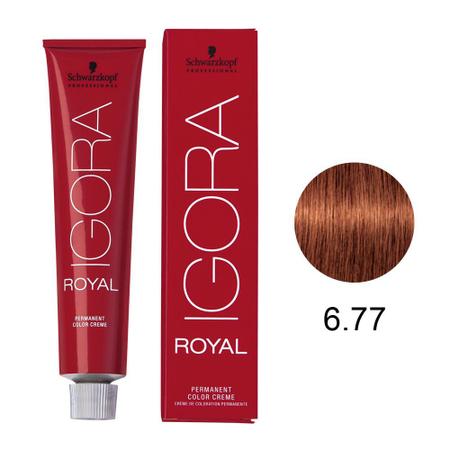 Schwarzkopf Igora Royal HD 6.77 Louro Escuro Cobre Extra - 60g