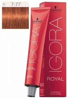 Coloração Schwarzkopf Igora Royal 7/77 Louro Médio Cobre Extra - Tintura  60ml - Tinta de Cabelo - Magazine Luiza