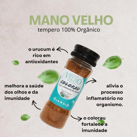 Imagem de Colorau Com Pimenta Do Reino (Integral e Orgânico) Mano Velho 70G