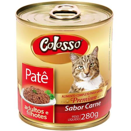 Imagem de Colosso patê gatos carne lata 280 grs