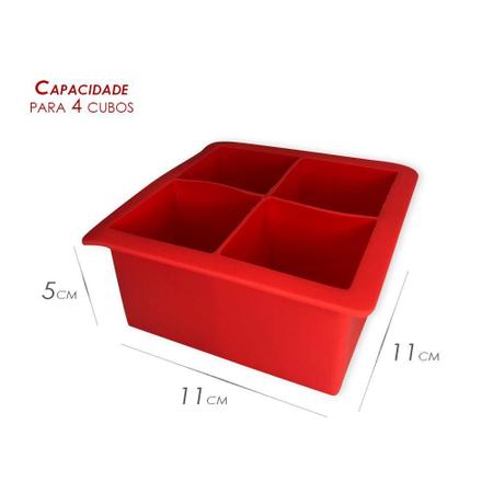 Combo 03 Forma Silicone Gelo C/Tampa Papinha 04 Cubo Grande - Unihome Imagem de Combo 03 Forma Silicone Gelo C/Tampa Papinha 04 Cubo Grande