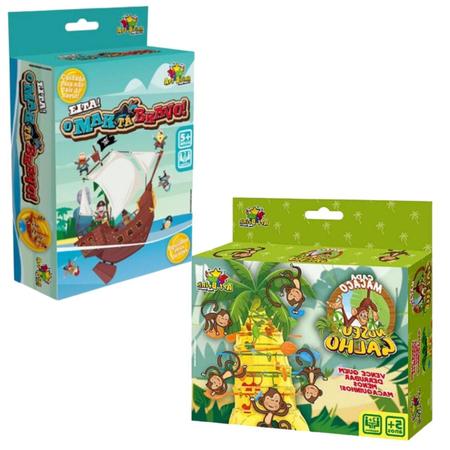 Jogo Cada Macaco No Seu Galho Brinquedo Infantil Pequeno - Art Brink -  Outros Jogos - Magazine Luiza