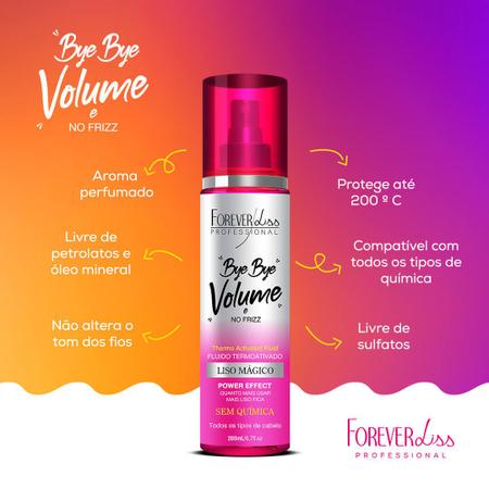 Imagem de Combo 2 Bye Bye Volume e No Frizz 200ml Forever Liss