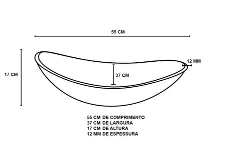 Imagem de Combo 2 em 1 - Cuba de Vidro Oval 55cm Veneza + Válvula Beirute