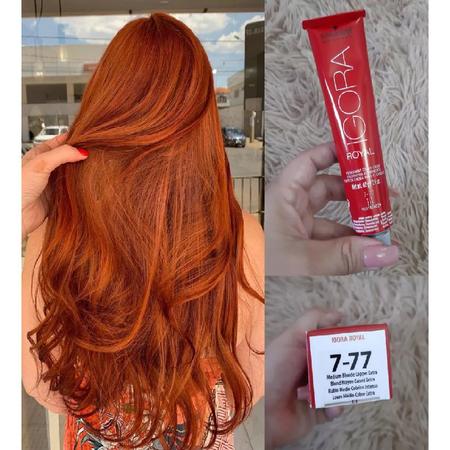 COMBO 2 TINTAS IGORA 8.77 (louro claro cobre extra) e 9.7(louro extra claro  cobre) - Tinta de Cabelo - Magazine Luiza